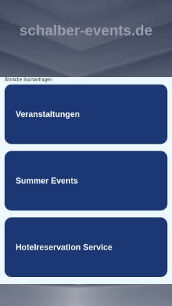 Vorschau der mobilen Webseite www.schalber-events.de, Schalber Events