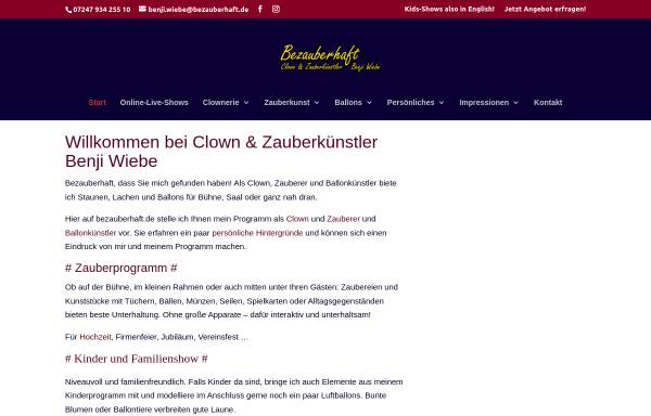 Vorschau von www.bezauberhaft.de, Benji Wiebe - Bezauberhaft
