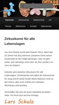 Vorschau der mobilen Webseite www.deduhi.de, Duo Deduhi