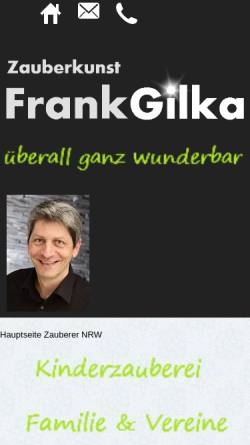 Vorschau der mobilen Webseite www.frankgilka.de, Frank Gilka