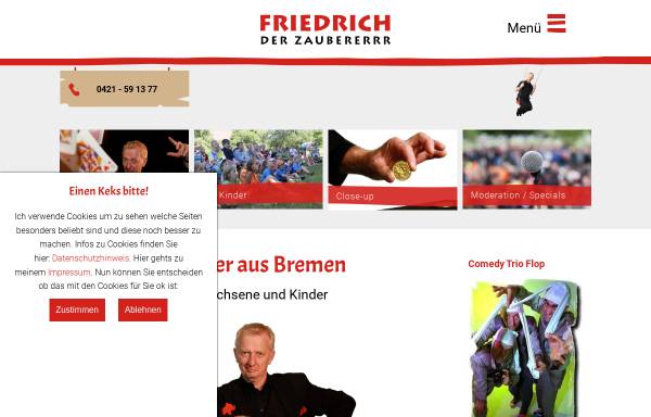 Vorschau von www.friedrich-der-zauberer.de, Friedrich