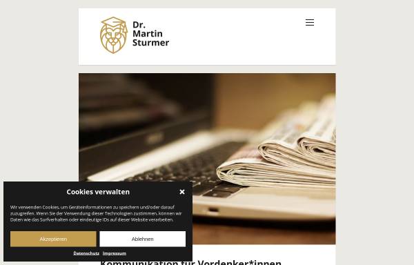 Vorschau von sturmer.at, Werbetext - Martin Sturmer