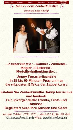 Vorschau der mobilen Webseite www.jonny-focus.de, Jonny Focus