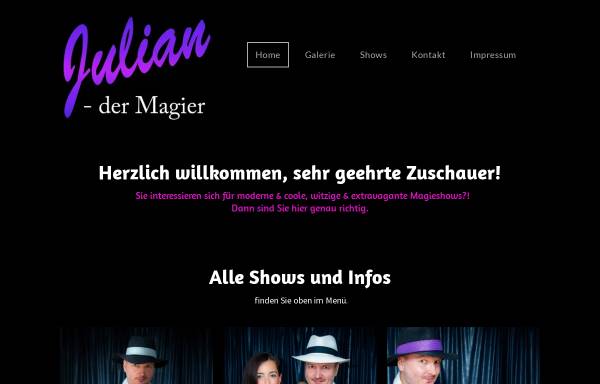 Vorschau von www.julian-der-magier.de, Julian der Magier