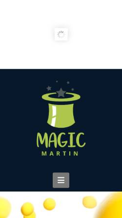 Vorschau der mobilen Webseite www.magicmartin.de, Magic Martin - Martin Kaufmann