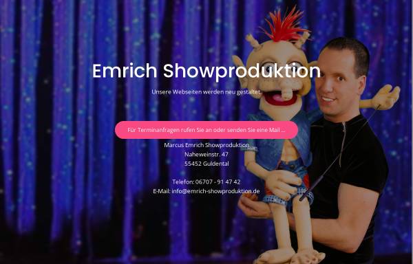Vorschau von www.emrich-showproduktion.de, Marcus Emrich Showproduktion