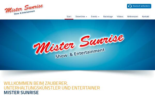 Vorschau von www.mister-sunrise.de, Mister Sunrise alias Matthias Rittgen