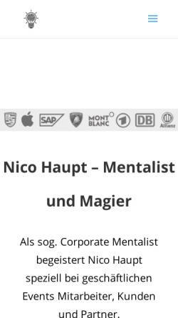 Vorschau der mobilen Webseite www.nico-haupt.de, Nico Haupt