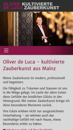 Vorschau der mobilen Webseite www.oliverdeluca.de, Oliver de Luca
