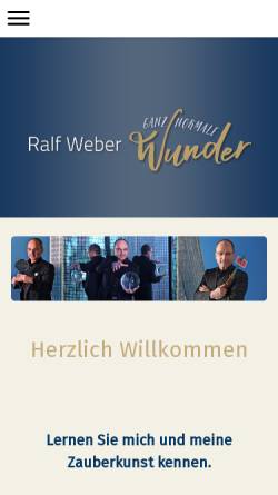 Vorschau der mobilen Webseite www.ganz-normale-wunder.de, Ralf Weber