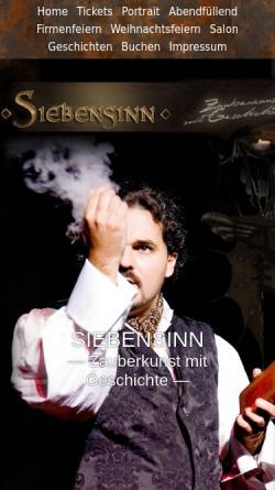 Vorschau der mobilen Webseite www.siebensinn.de, Siebensinn