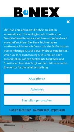Vorschau der mobilen Webseite benex.de, BeNEX - Bessere Verbindungen im Nahverkehr