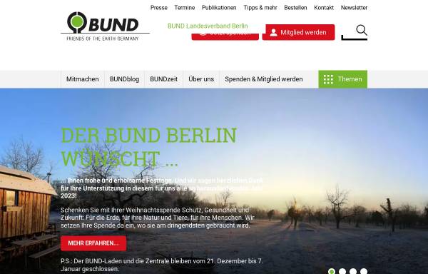Vorschau von www.bund-berlin.de, Wildnis in Berlin - Bund für Umwelt und Naturschutz Deutschland Landesverband Berlin e.V.