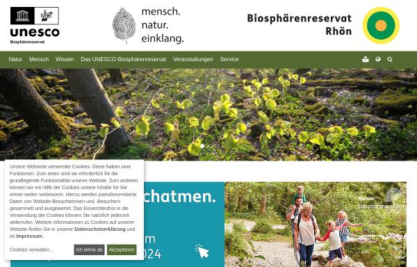 Vorschau von biosphaerenreservat-rhoen.de, Biosphärenreservat Rhön