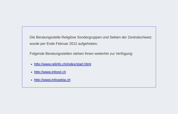 Vorschau von www.sektenberatung.ch, Ökumenische Beratungsstelle Religiöse Sondergruppen und Sekten