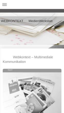 Vorschau der mobilen Webseite www.webkontext.de, Anette Bachmann