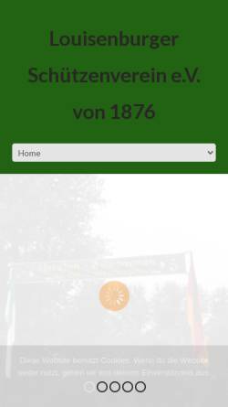 Vorschau der mobilen Webseite www.louisenburger.de, Louisenburger Schützenverein e.V. von 1876