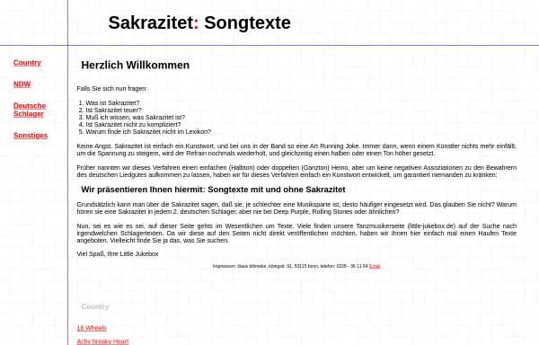 Vorschau von www.sakrazitet.de, Sakrazitet