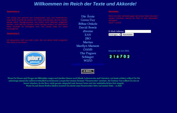 Texte und Akkorde