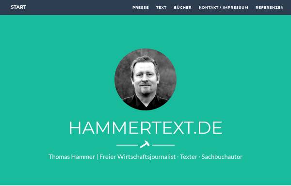 Vorschau von www.hammertext.de, Freier Texter - Thomas Hammer