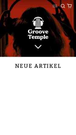 Vorschau der mobilen Webseite www.groovetemple.de, Groovetemple.de
