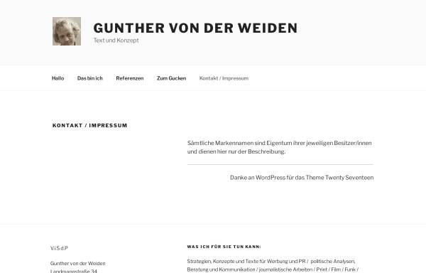 Vorschau von vonderweiden.info, Gunther von der Weiden