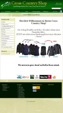 Vorschau der mobilen Webseite www.crosscountryshop.de, Cross-Country Shop, Tanja Knipping