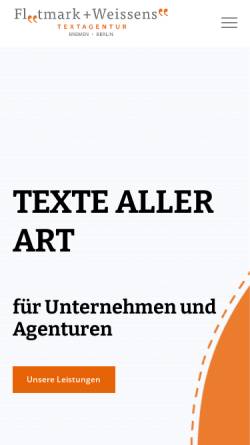 Vorschau der mobilen Webseite www.ja-werbetexte.de, Ja Werbetexte - Dr. Rudel und Team