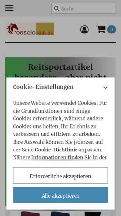 Vorschau der mobilen Webseite www.rossolo.de, Rossolo, E. Stege