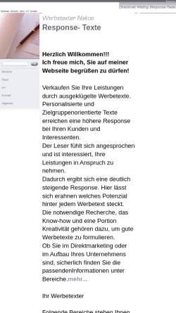 Vorschau der mobilen Webseite www.der-werbe-texter.de, Joannis Nakos
