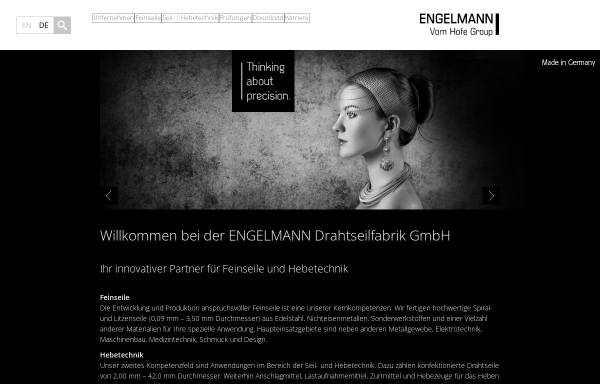 Vorschau von engelmann-online.de, Engelmann Drahtseilfabrik GmbH
