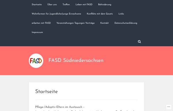 Vorschau von www.fasd-suedniedersachsen.de, SHG fuer Eltern von Kindern mit FASD