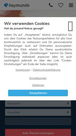 Vorschau der mobilen Webseite www.sport-jugendreisen.de, Sport-Jugendreisen