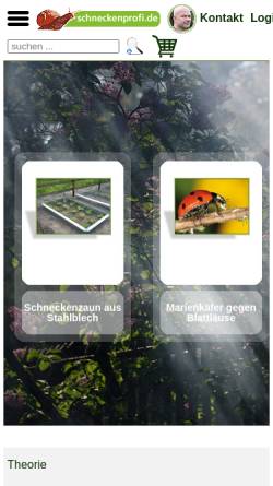 Vorschau der mobilen Webseite www.schneckenprofi.de, Schneckenprofi - prime factory Management GmbH