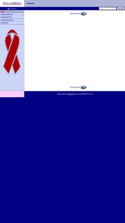 Vorschau der mobilen Webseite www.hivleitfaden.de, HIV und AIDS - Leitfaden für Ärzte, Apotheker, Helfer und Betroffene
