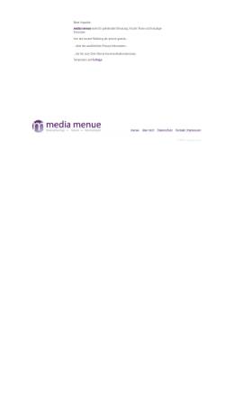 Vorschau der mobilen Webseite www.media-menue.de, Media menue - Michaela Heinz