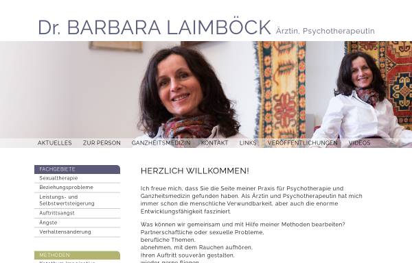 Vorschau von www.hypnosetherapeut.at, Dr. Barbara Laimböck