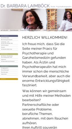 Vorschau der mobilen Webseite www.hypnosetherapeut.at, Dr. Barbara Laimböck
