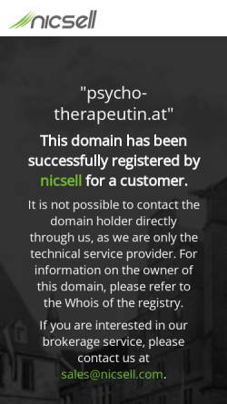 Vorschau der mobilen Webseite www.psycho-therapeutin.at, Dr. Herta Hoffmann-Wildhalm