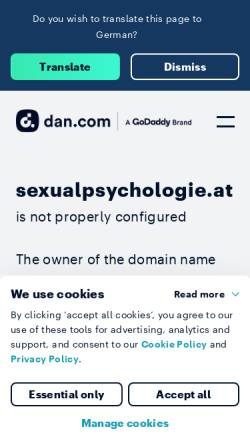 Vorschau der mobilen Webseite www.sexualpsychologie.at, Institut für Sexualpsychologie