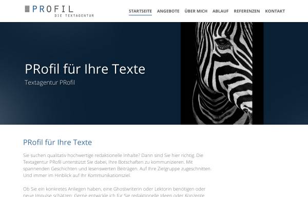 Vorschau von www.profil-text.de, Profil Textagentur - Anne Rosche
