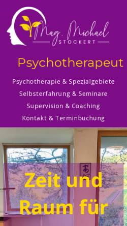 Vorschau der mobilen Webseite www.michaelstockert.at, Stockert, Mag. Michael ; Psychologe und Psychotherapeut