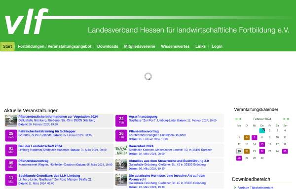 Vorschau von www.vlf-hessen.de, Landesverband Hessen für landwirtschaftliche Fortbildung e.V.
