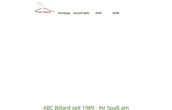 Vorschau von www.abc-billard.de, ABC Billard