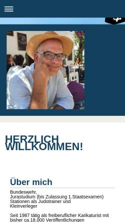 Vorschau der mobilen Webseite www.karikaturist.de, Herrmann, Uwe