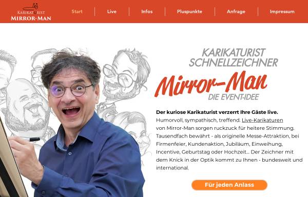 Vorschau von www.mirror-man.de, Mirror-Man