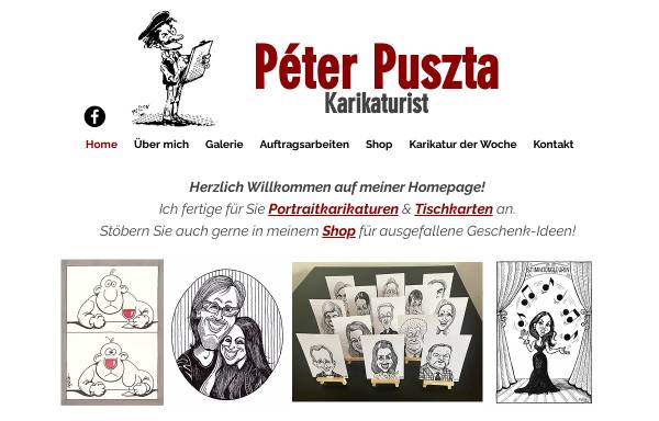 Vorschau von www.puszta-karikaturen.de, Puszta, Péter