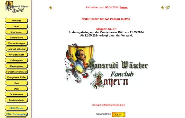 Vorschau von www.hrw-fanclub.de, Wäscher, Hansrudi