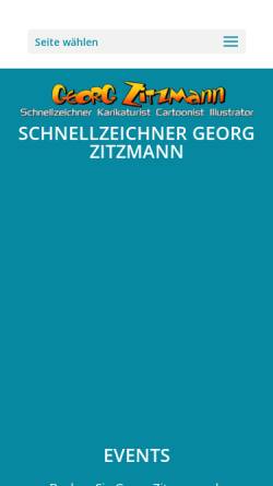 Vorschau der mobilen Webseite www.showzeichner.com, Zitzmann, Georg