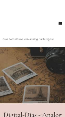 Vorschau der mobilen Webseite www.digital-dias.de, Dipl.-Ing. (FH) Iris Lehbauer - Digital-Dias